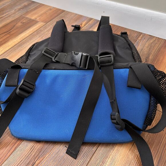 Stone Creek Denver Colorado USA PetPouch II Backpack Pet Carrier Blue Black NWT - Picture 3 of 10